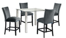 Ami Pub Table + 4 Chairs Choose Your Chair Color