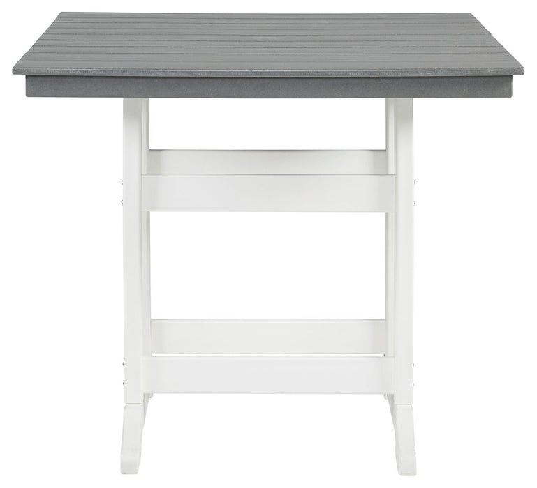 Transville - Gray / White - Square Counter Tbl W/Umb Opt