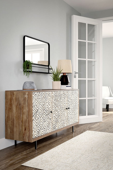 Kerrings - Brown / Black/white - Accent Cabinet