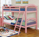 Max Twin/Twin Bunk Bed Pink