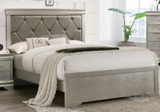 Molly Gray King Bed Frame