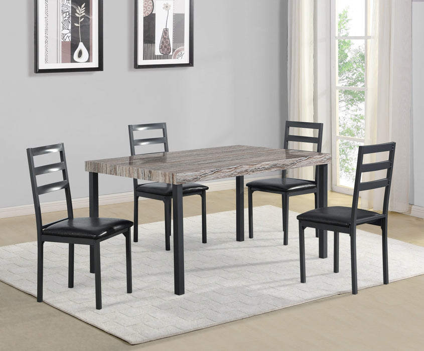 Kanack Dining Table & 4 Chairs