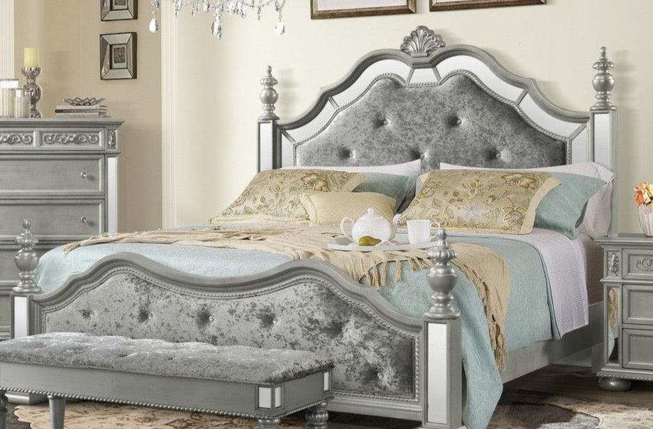 Diana Silver Bed Choose Your Size