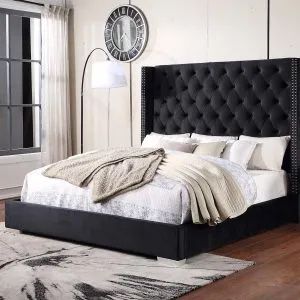 Segura Black Bed Frame Choose Your Size