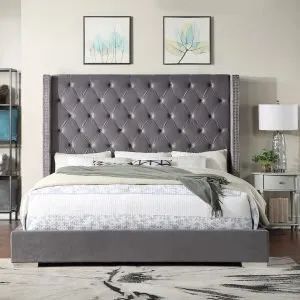 Segura Silver Bed Frame Choose Your Size