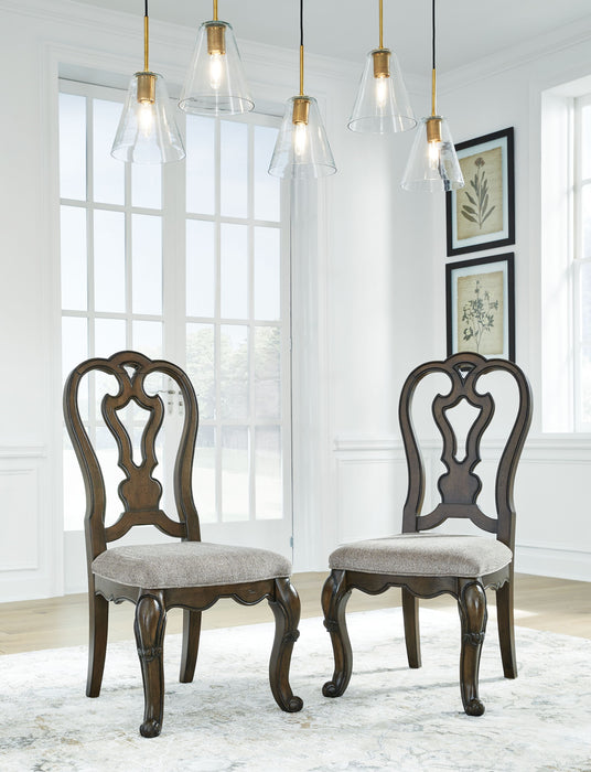 Maylee - Dark Brown - Dining Upholstered Side Chair (Set of 2)