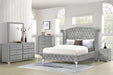 Angel Silver Dresser Mirror and Bed Choose Your Size