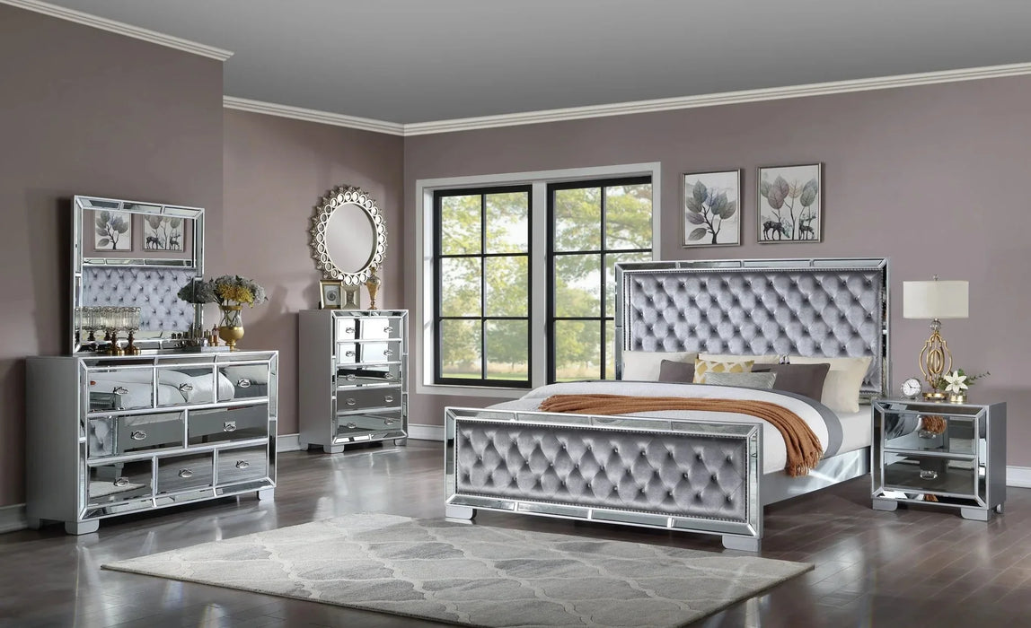 Mirrored Dresser Mirror Bed Choose Your Size Mirrored Dresser Mirror Bed Choose Your Size