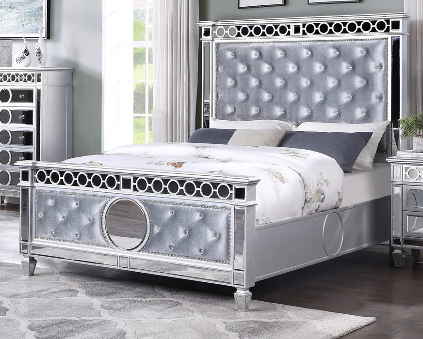 Janett Silver Bed Choose Your Size