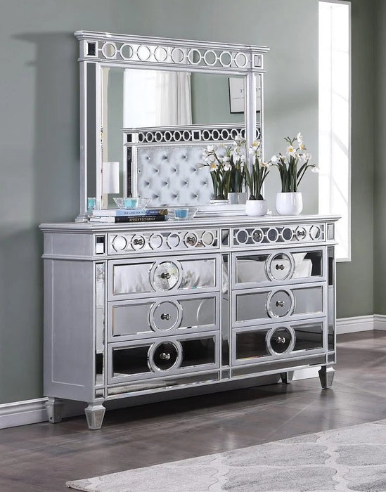 Janett Silver Dresser Mirror