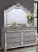 Diana Silver Dresser Mirror Bed Choose Your Size