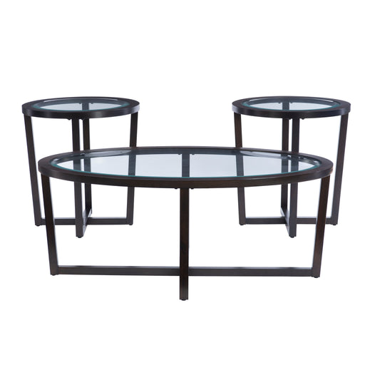 Butler Espresso Coffee and 2 End Tables