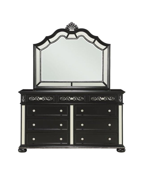 Diana Black Dresser Mirror