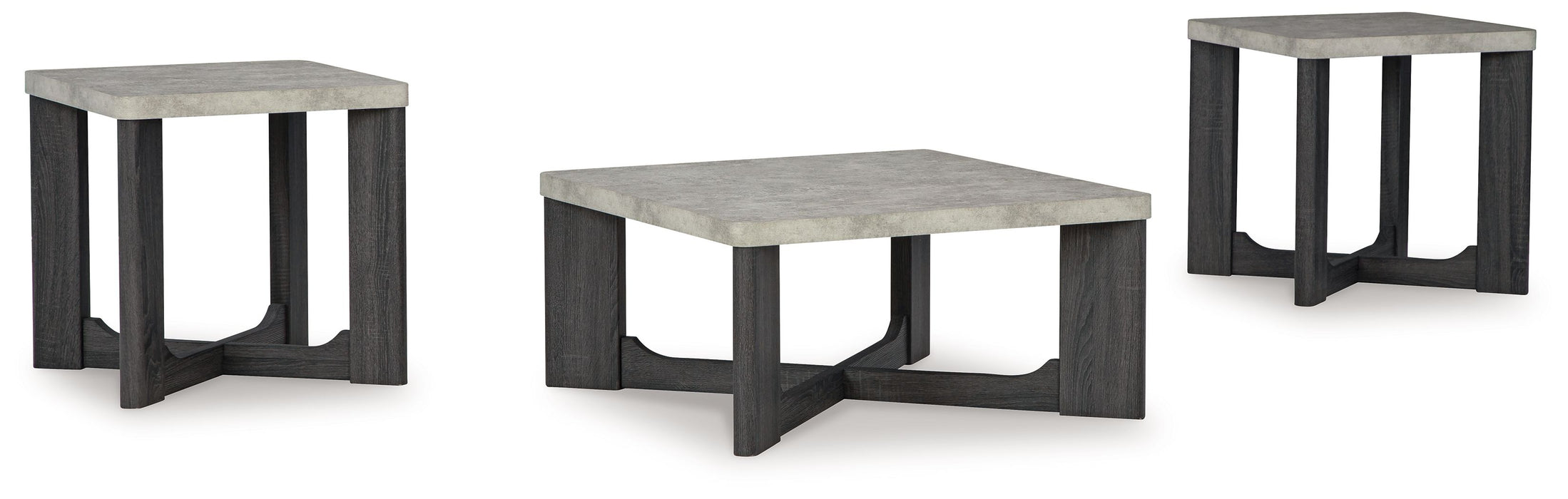 Sharstorm - Two-tone Gray - Occasional Table Set (Set of 3)