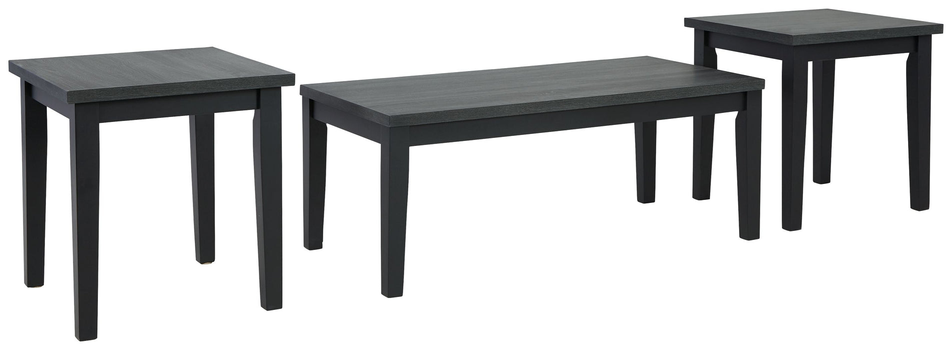 Garvine - Black / Gray - Occasional Table Set (Set of 3)