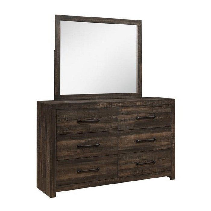 Linwood Dark Dresser Mirror and Bed Choose Your Size
