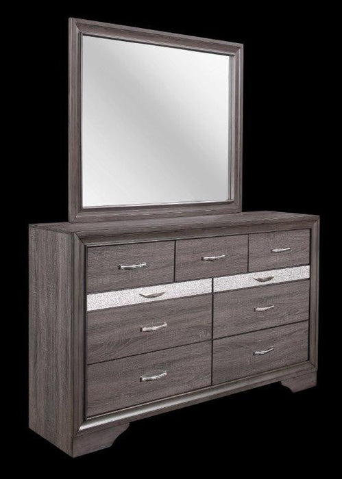 Seville Gray Dresser Mirror