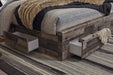 Derekson Queen Panel Bed with 4 Storage Drawers
