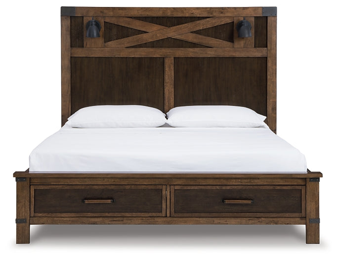 Wyattfield Queen Panel Bed with Storage