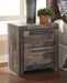 Derekson Full Panel Bed with 6 Storage Drawers with Mirrored Dresser and 2 Nightstands