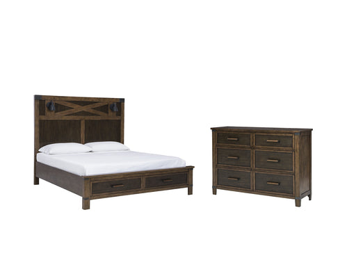Wyattfield California King Panel Bed with Dresser