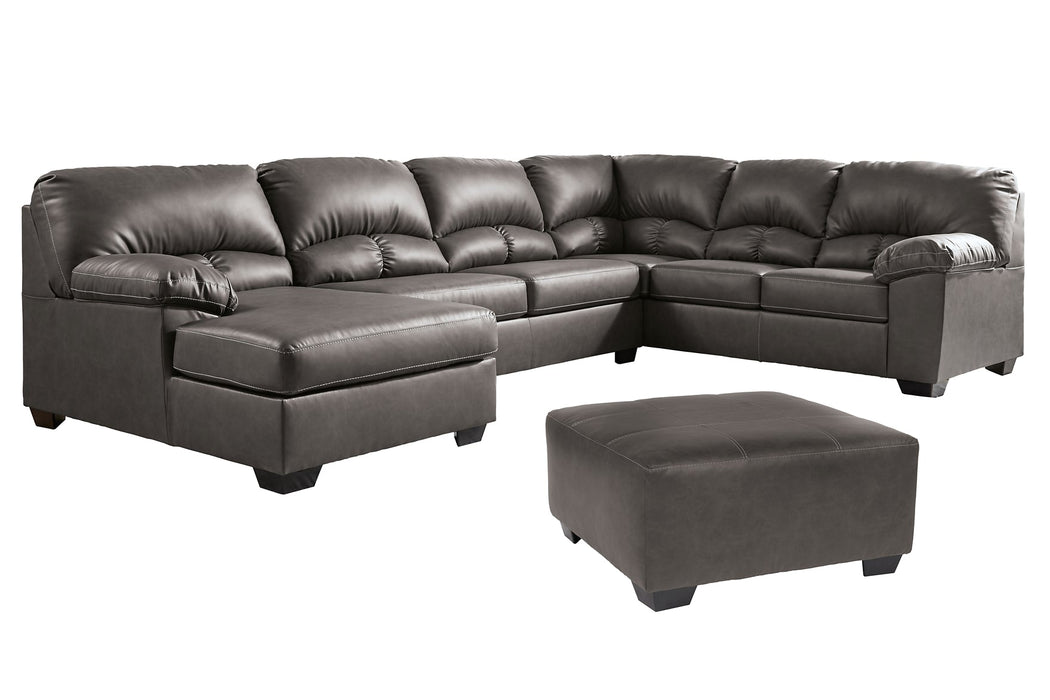 Aberton 3-Piece Sectional with Ottoman