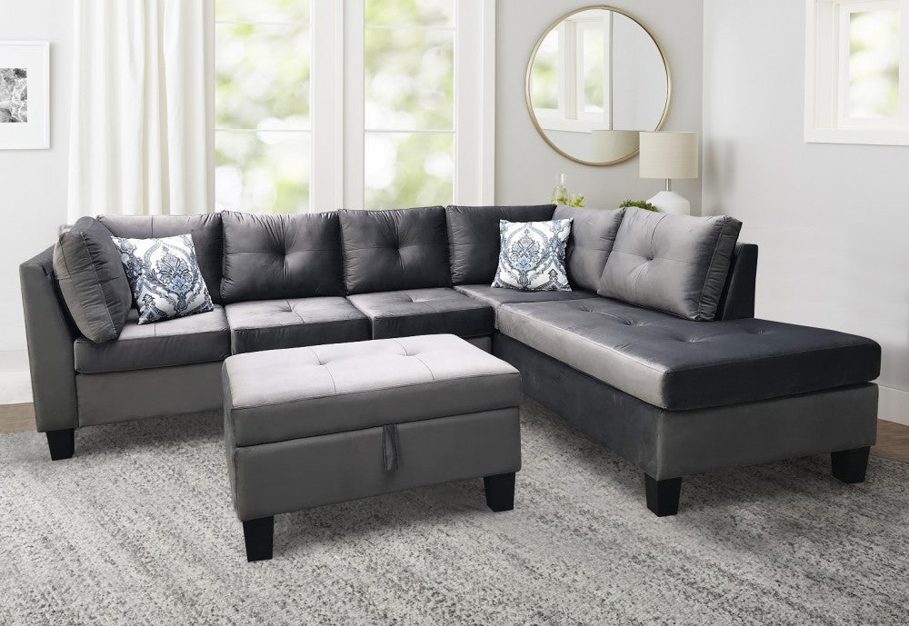 Harried Grey Sectional