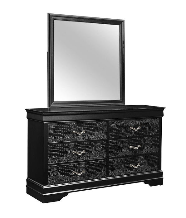 Verona Black Dresser Mirror